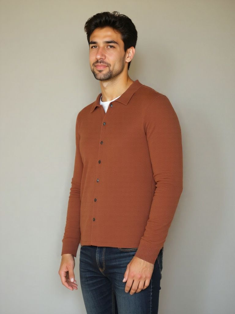 Cardigan Polo 100% Kašmír - Celerra